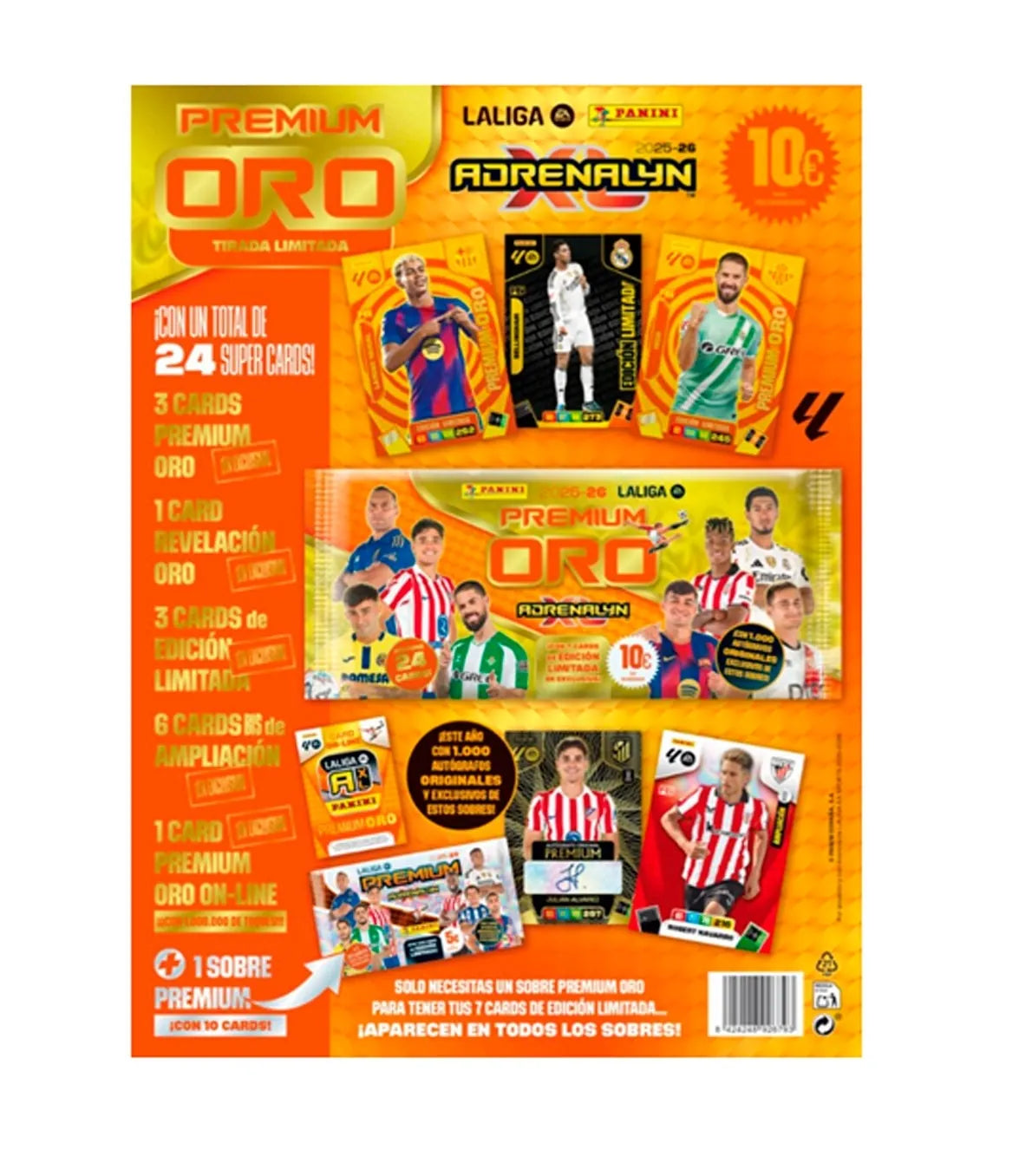 Karton saszetek Premium Oro Adrenalyn 2025/26 LaLiga - Panini