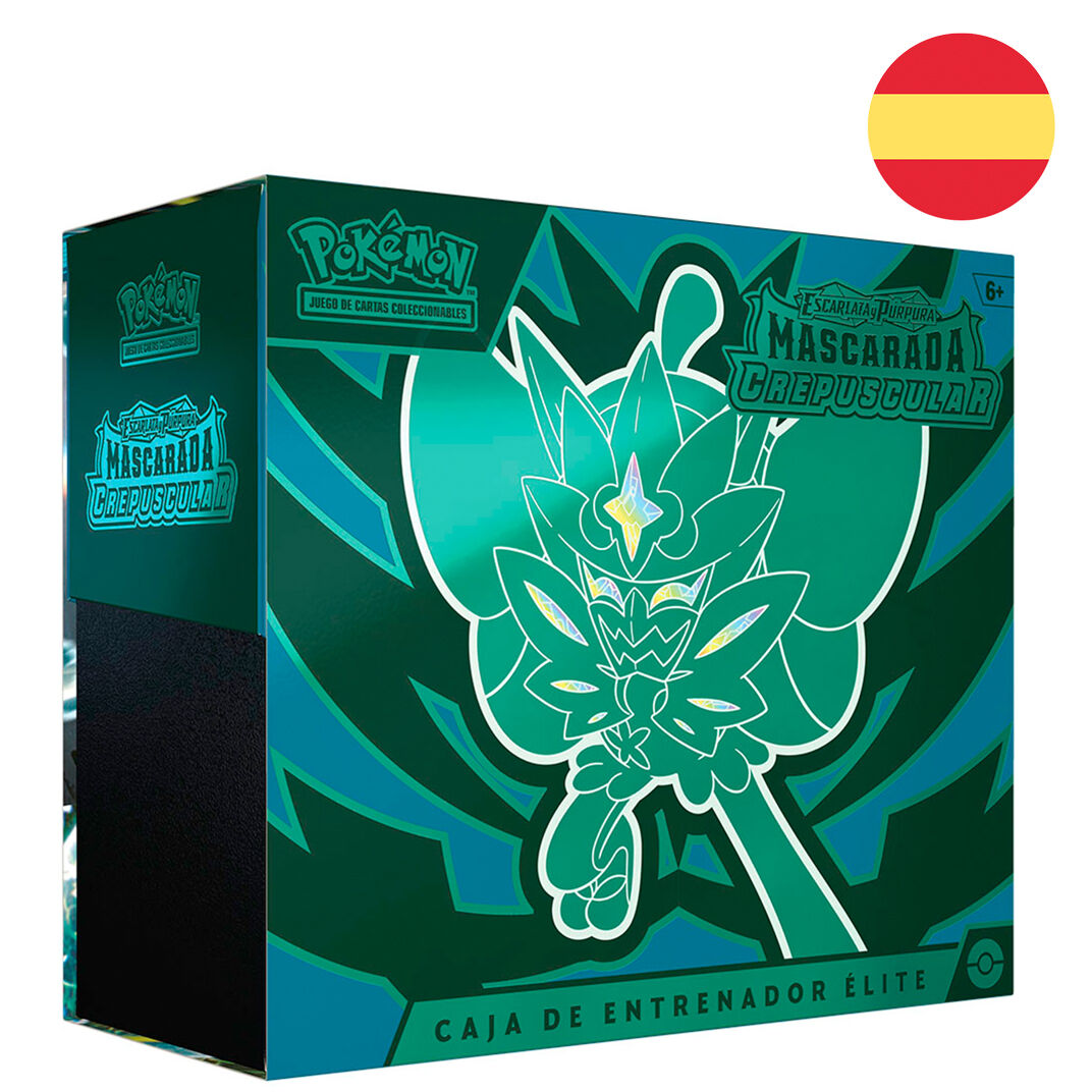Pokémon TCG Scarlet & Violet Mascarada Crepuscular Elite Trainer Box po hiszpańsku