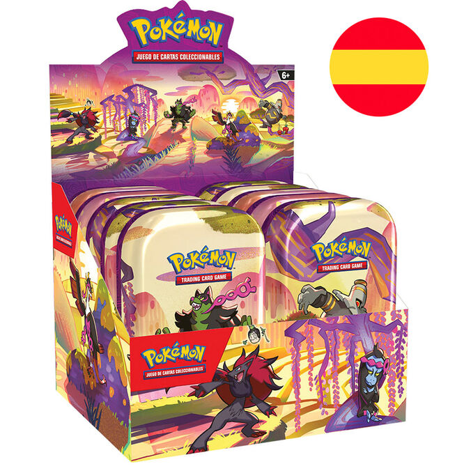 Pokémon TCG Scarlet & Violet SV6 Mini Tin po hiszpańsku – (10 puszek)