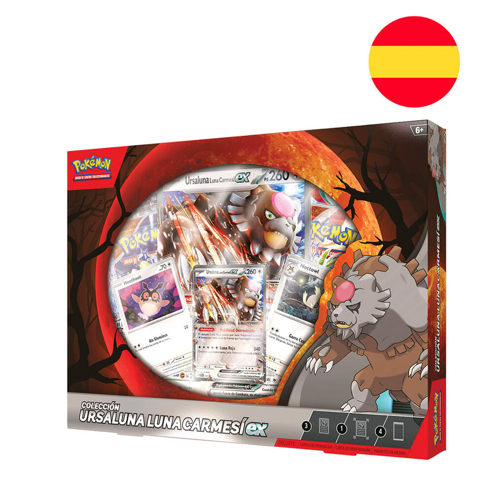 Pokémon TCG Ursaluna Luna Carmesí Box po hiszpańsku (x6 box)