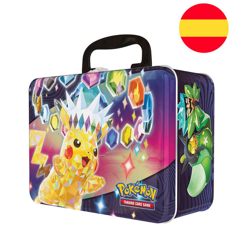 Pokémon TCG Chest Box auf Spanisch – 6 Booster + Zubehör