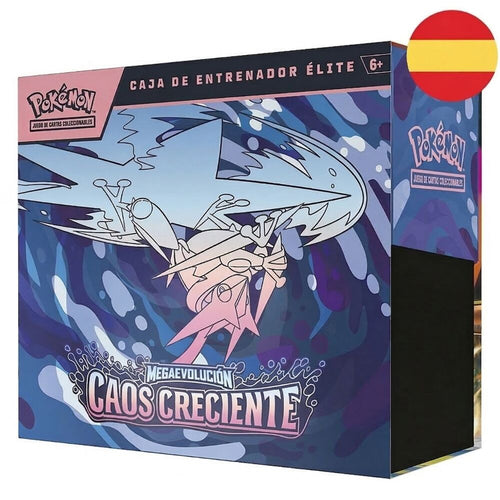 Pokémon TCG Chaos Rising Elite Trainer Box auf Spanisch – 9 Booster + Zubehör