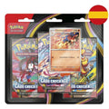 Pokémon TCG Chaos Rising 3-Pack po hiszpańsku – 3 boostery + karta promo (Paczka 24 blistrów)