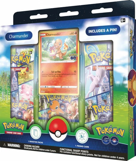 Zestaw kart Pokemon TCG: SW&SH - Pokemon GO - Charmander Pin Collection Box