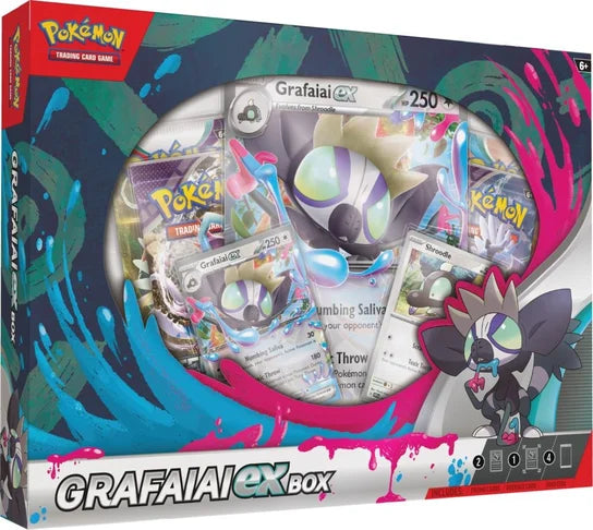 Zestaw oryginalnych kart Pokemon TCG: Grafaiai ex Collection Box