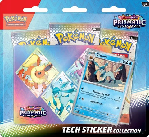 Pokémon TCG: S&V - Prismatic Evolutions - Tech Sticker Glaceon 3er-Pack