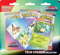 Karty Pokemon TCG: S&V - Prismatic Evolutions - Tech Sticker Leafeon 3-Pack