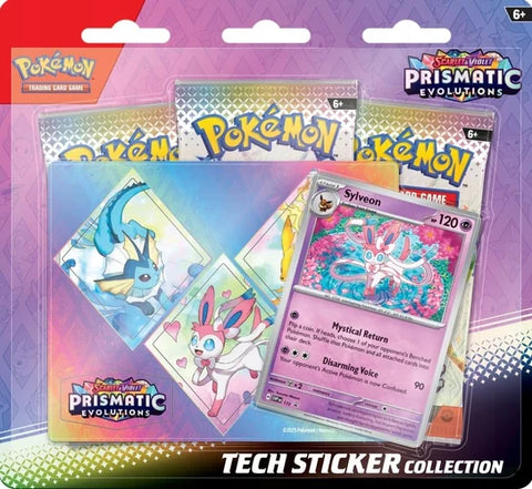 Pokemon TCG Karten: S&V - Prismatic Evolutions - Tech Sticker Sylveon 3-Pack