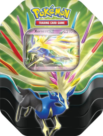Zestaw kart Pokemon TCG: Spring Azure Legends - Xerneas ex Tin (Puszka)