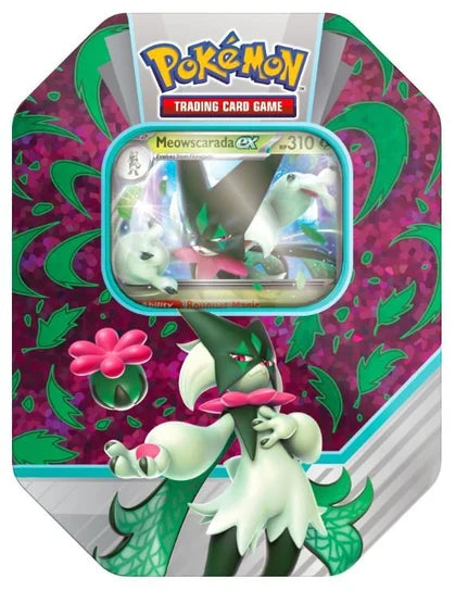 Zestaw kart Pokemon TCG: Paldea Partners - Meowscarada ex Tin (Puszka)