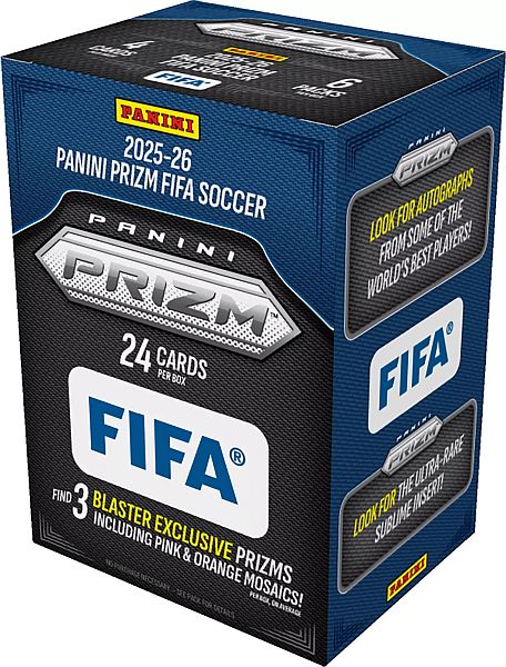 Panini Soccer Prizm FIFA 2025–26 — Blaster Box / Booster Display — 1 pudełko z 6 paczkami