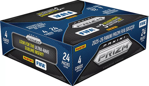 Panini Soccer Prizm FIFA 2025–26 – Retail Booster Box – 1 Box mit 24 Packs