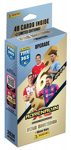 Panini Adrenalyn XL: FIFA 365 2024 Upgrade – Star Signings: Winter Stars Edition Booster Set (Deck)