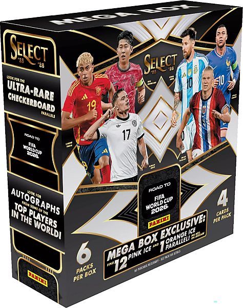 Panini Soccer Select 2025–26 — Road to FIFA World Cup — Mega Box