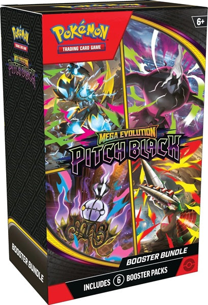 Pokemon Booster Pack - ME05 - Mega Evolution: Pitch Black Booster Pack Bundle (Box 6 Boosters)