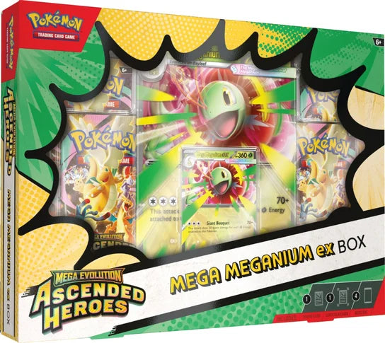 Zestaw kart Pokemon TCG: Ascended Heroes - Mega Meganium ex Box